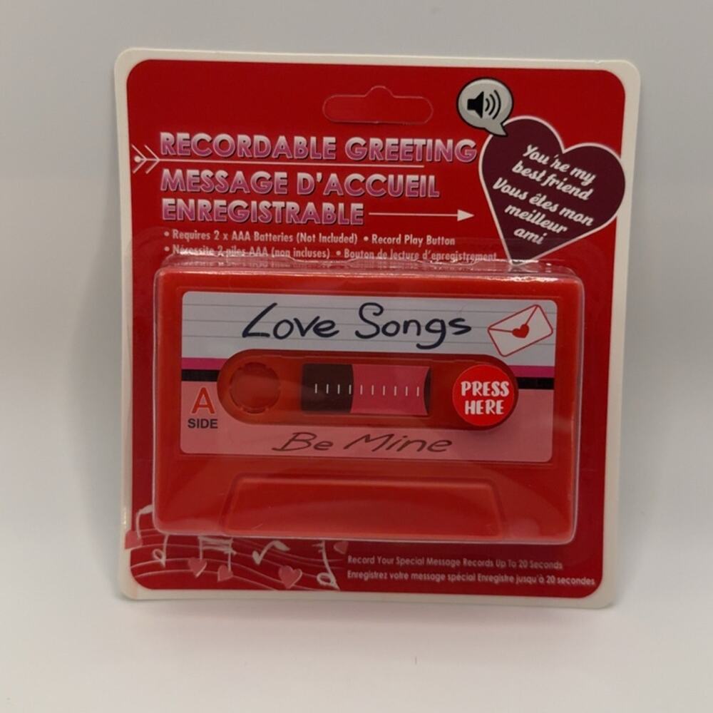 Set of 5 Retro Recordable Greeting Cards Love Songs & Mixtape 4 You Dollar Tree